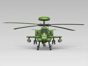 Вертоліт Boeing AH-64 Apache Warrior 3D Модель