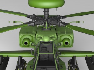 Boeing AH-64 Apache Warrior Helicopter Model 3D