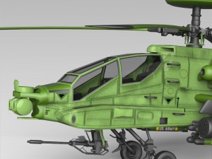 Boeing AH-64 Apache Warrior Helicopter 3D मॉडल