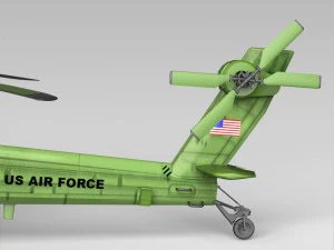 Вертоліт Boeing AH-64 Apache Warrior 3D Модель