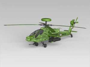 Boeing AH-64 Apache Warrior Helicopter Model 3D