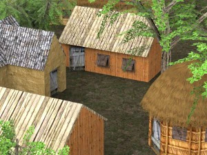 game ready old village 3D Model