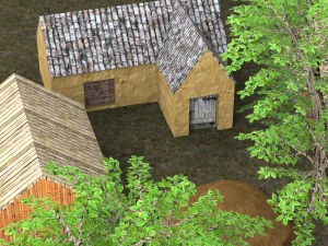 game ready old village 3D Model