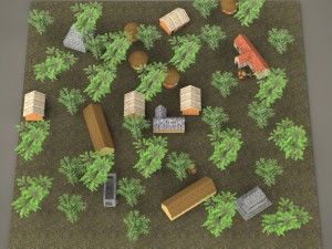 game ready old village 3Dモデル