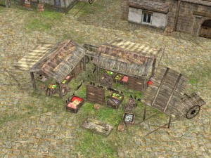 realistic village scene 3D Model