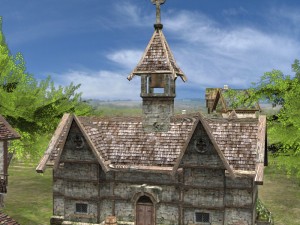 realistic village scene 3D 모델