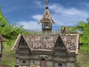 realistic village scene 3D Model