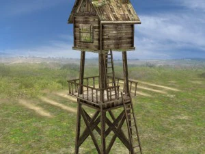 realistic village scene 3D Model