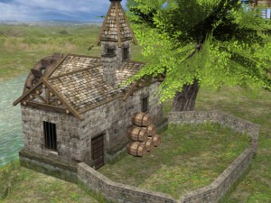 realistic village scene 3D 모델