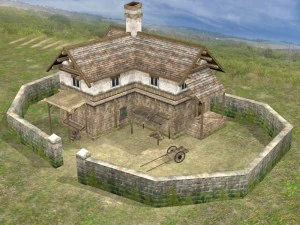 realistic village scene 3D Model