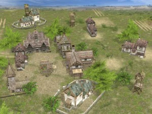 realistic village scene 3D Model