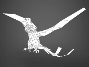 gotowa do gry papuga Model 3D