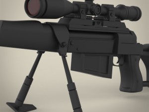 r4p3 sniper Modello 3D
