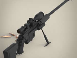 r4p3 sniper Modello 3D