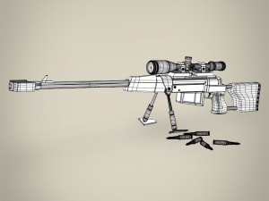 r4p3 sniper Modello 3D