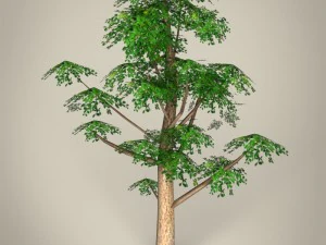 game ready tree collection 3D Model