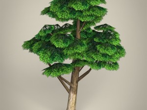 game ready tree collection 3D Модель