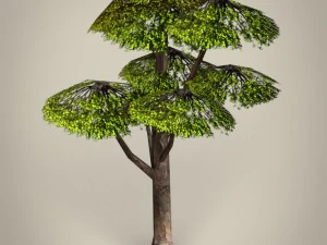 game ready tree collection 3D Model