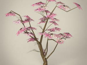 game ready tree collection 3D Модель