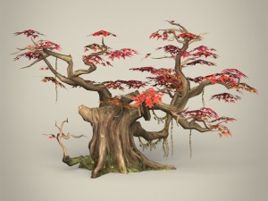 game ready maple tree collection 3D Model