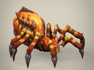 game ready fantasy spider 3D Model