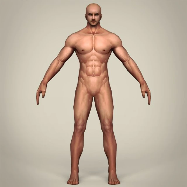 uomo realistico pronto per il gioco Modello 3D .c4d .max .obj .3ds .fbx .stl .blend 