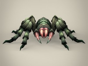 game ready spider tarantula Modelo 3D