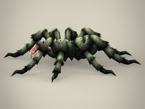 game ready spider tarantula Modelo 3D