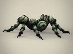 game ready spider tarantula Modelo 3D