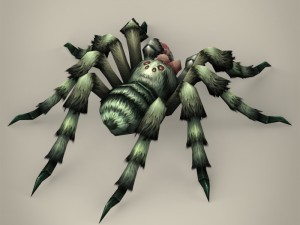 game ready spider tarantula Modelo 3D