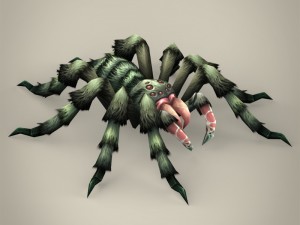 game ready spider tarantula Modelo 3D