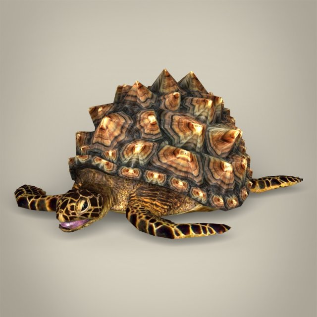 game ready mountain tortoise 3D Модель .c4d .max .obj .3ds .fbx .stl .blend 