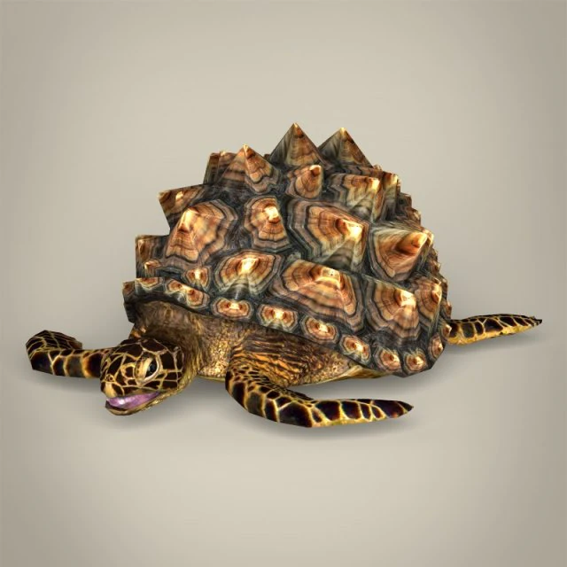 jogo pronto tartaruga da montanha Modelo 3D .c4d .max .obj .3ds .fbx .stl .blend 