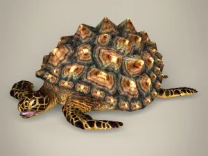 jogo pronto tartaruga da montanha Modelo 3D