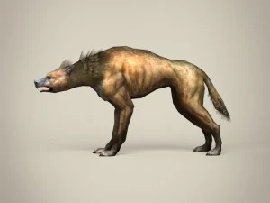 гра готова фентезі гієна 3D Модель