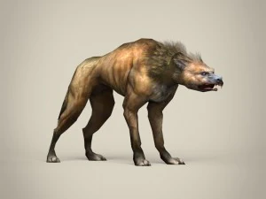 гра готова фентезі гієна 3D Модель