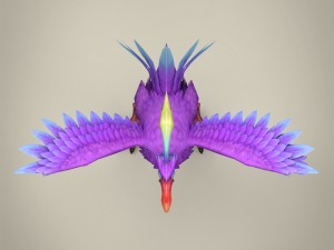 game ready fantasy bird ibis 3D 모델