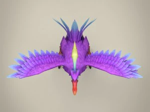 game ready fantasy bird ibis 3D Model