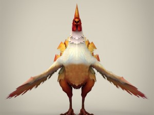 game ready fantasy cock 3D मॉडल