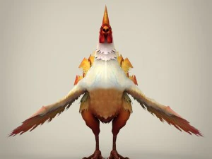 game ready fantasy cock 3D Model