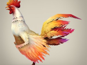 game ready fantasy cock 3D मॉडल