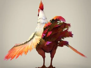 game ready fantasy cock 3D Model