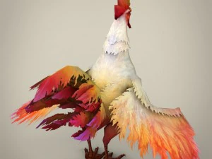 game ready fantasy cock 3D Model