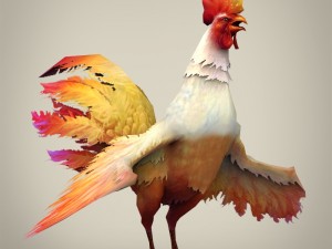 game ready fantasy cock 3D मॉडल