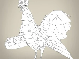 game ready fantasy cock 3D Model