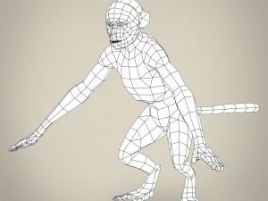 game ready realistic monkey 3D Model