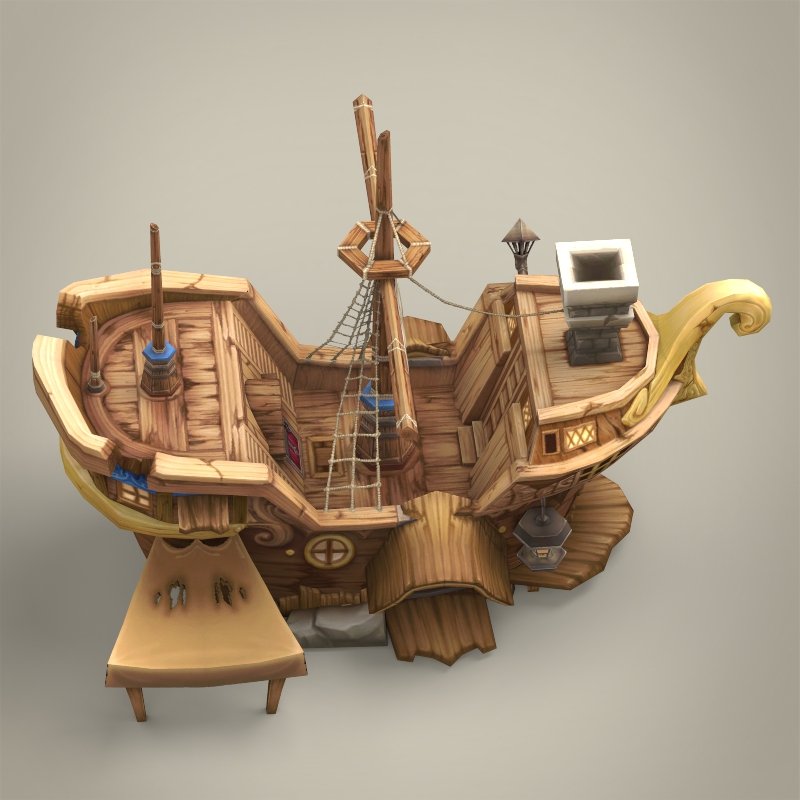 Ship | 3D model | 3d model, Model ships, Low poly models