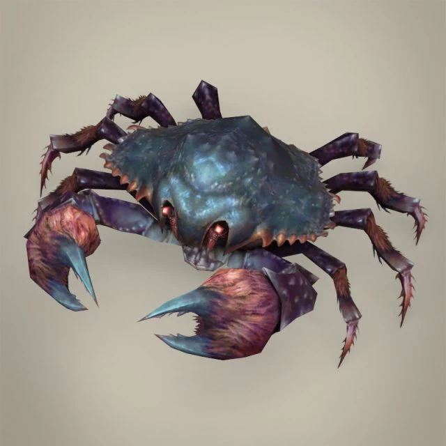 game ready fantasy krab 3D Model .c4d .max .obj .3ds .fbx .stl .blend 