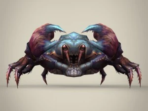 game ready fantasy krab 3D Model