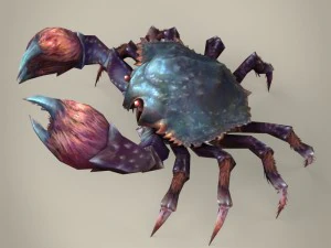 game ready fantasy krab 3D Model